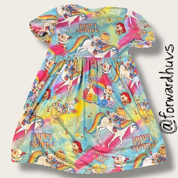 Rainbow Brite “Magic Land” Long Sleeve Dress – Size 2XL (6–7T) - Picture 5 of 9